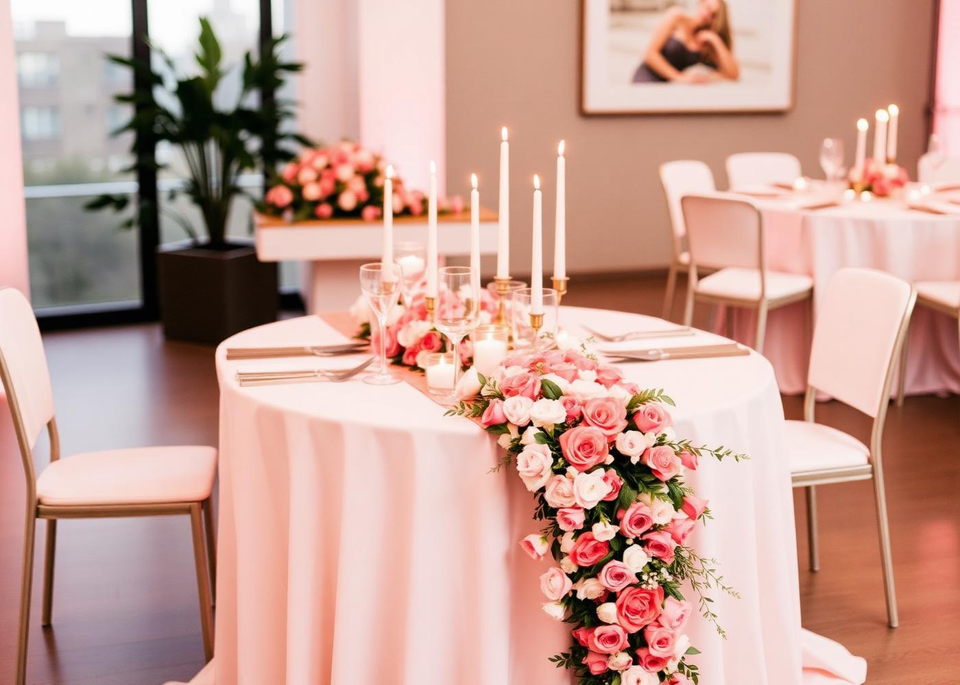 Reception tablescape